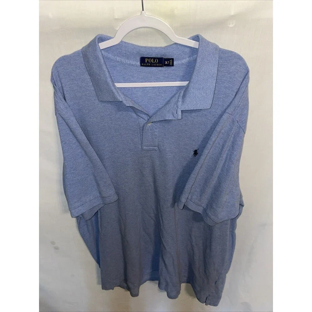 Polo Ralph Lauren Men’s Golf Shirt Size 3XL Tall Blue Tennis Athleisure Comfort